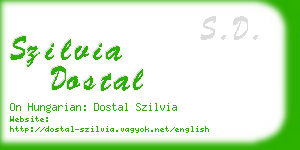 szilvia dostal business card